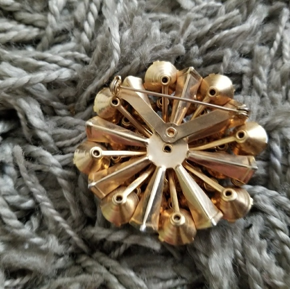 Sparkly Blue Necklace, Earings, and Pin - Picture 4 of 5